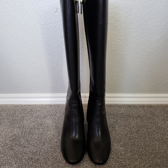 Tory Burch Kira 70mm knee boot black women's shoes size 6 - Picture 4 of 16